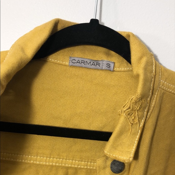 Carmar yellow jean jacket. - Picture 2 of 3